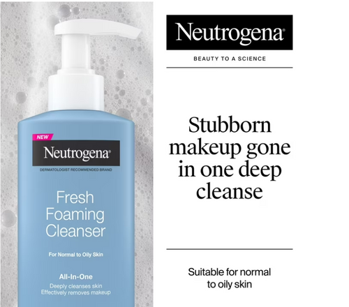 Neutrogena Fresh Foaming Facial Cleanser & Makeup Remover, 8.5 fl. oz